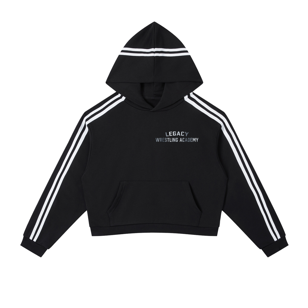 Legacy Wrestling Academy Stripe Cropped Hoodie