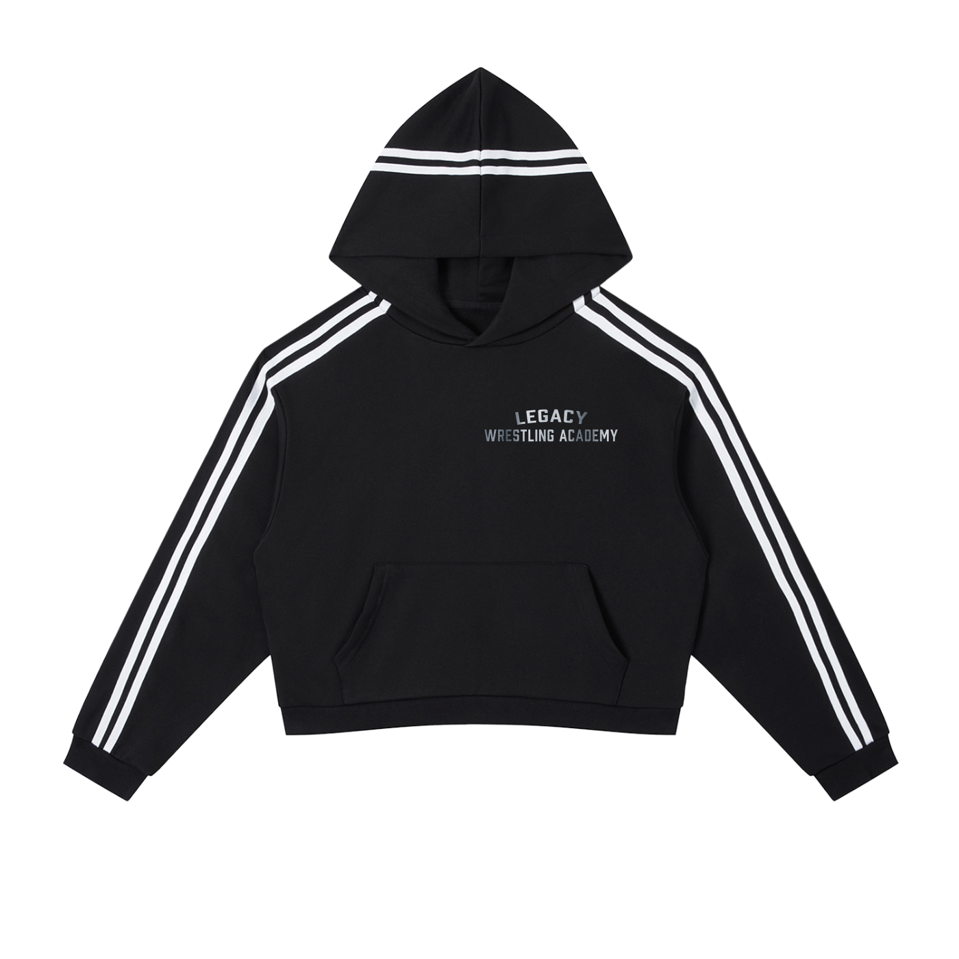 Legacy Wrestling Academy Stripe Cropped Hoodie